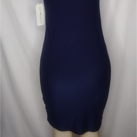 Navy Blue With Stripes Bodycon Dress S - Picture 7 of 15